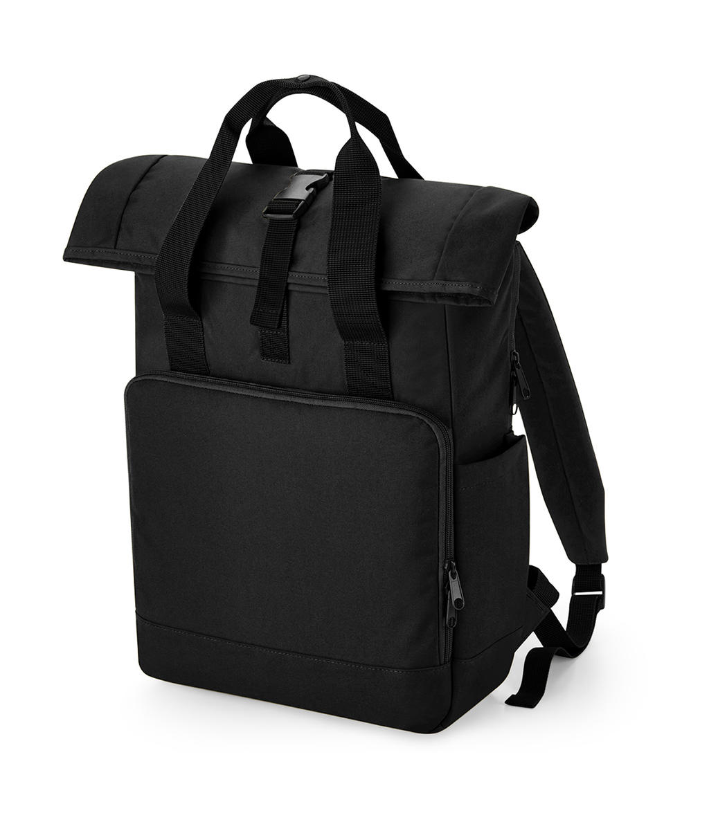 Recycled Twin Handle Roll-Top Laptop Backpack