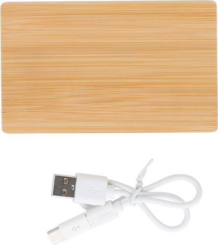 Bamboo power bank Ruby