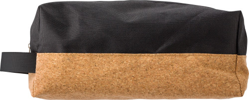 Polyester and cork toilet bag Lynn