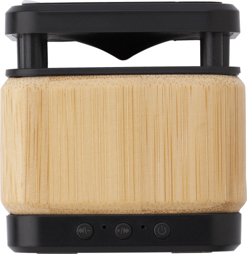 Bamboo and ABS wireless speaker and charger Nova