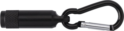 Aluminium mini torch with carabiner Tracy