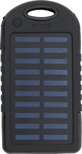 Rubberized ABS solar power bank Aurora