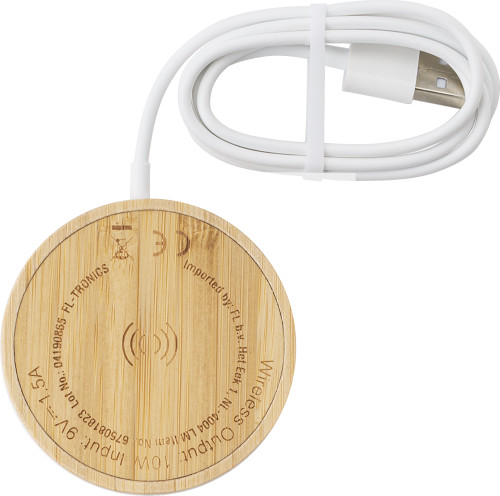 Bamboo wireless charger