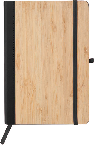 PU and bamboo notebook Dorita