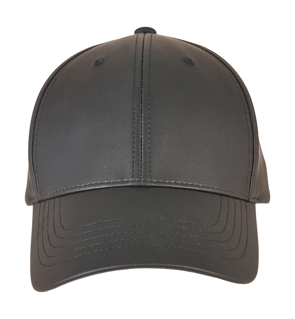 Synthetic Leather Alpha Shape Dad Cap