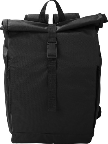 RPET polyester (600D) rolltop backpack Evie