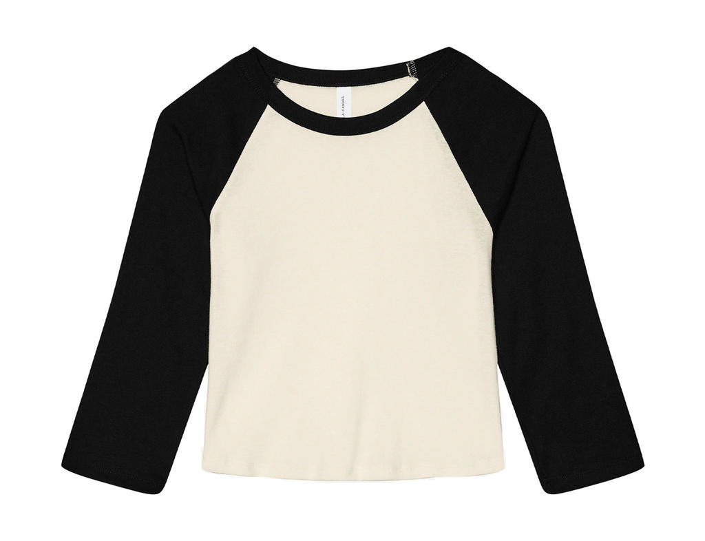 Women's Micro Rib 3/4 Raglan Baby Tee