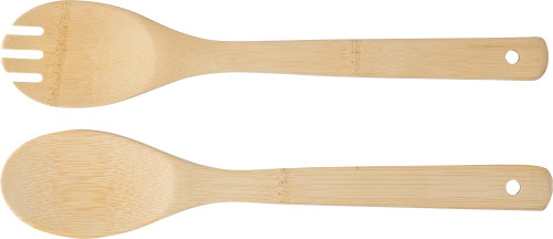 Bamboo salad cutlery Elara