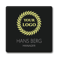 Name badge Flat foil