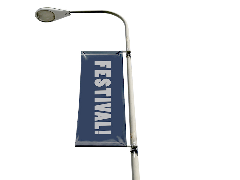 Street banner flag 60x100 cm