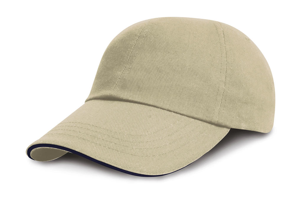 Brushed Cotton Sandwich Cap