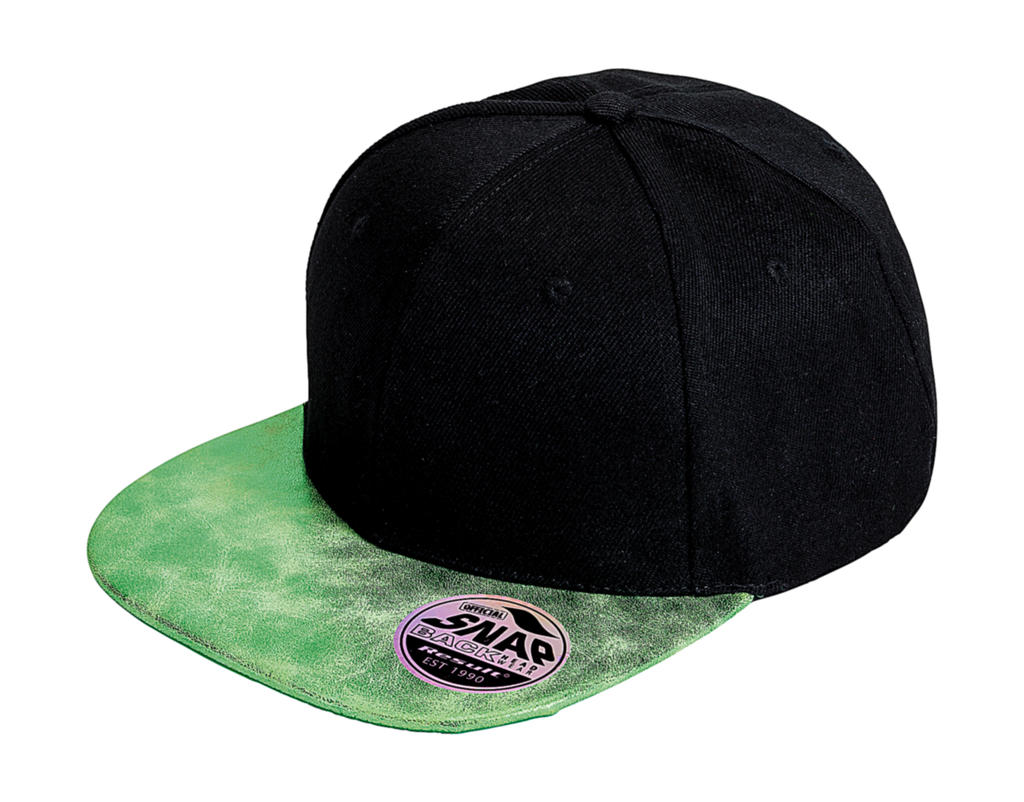 Bronx Glitter Flat Peak Snapback Cap 